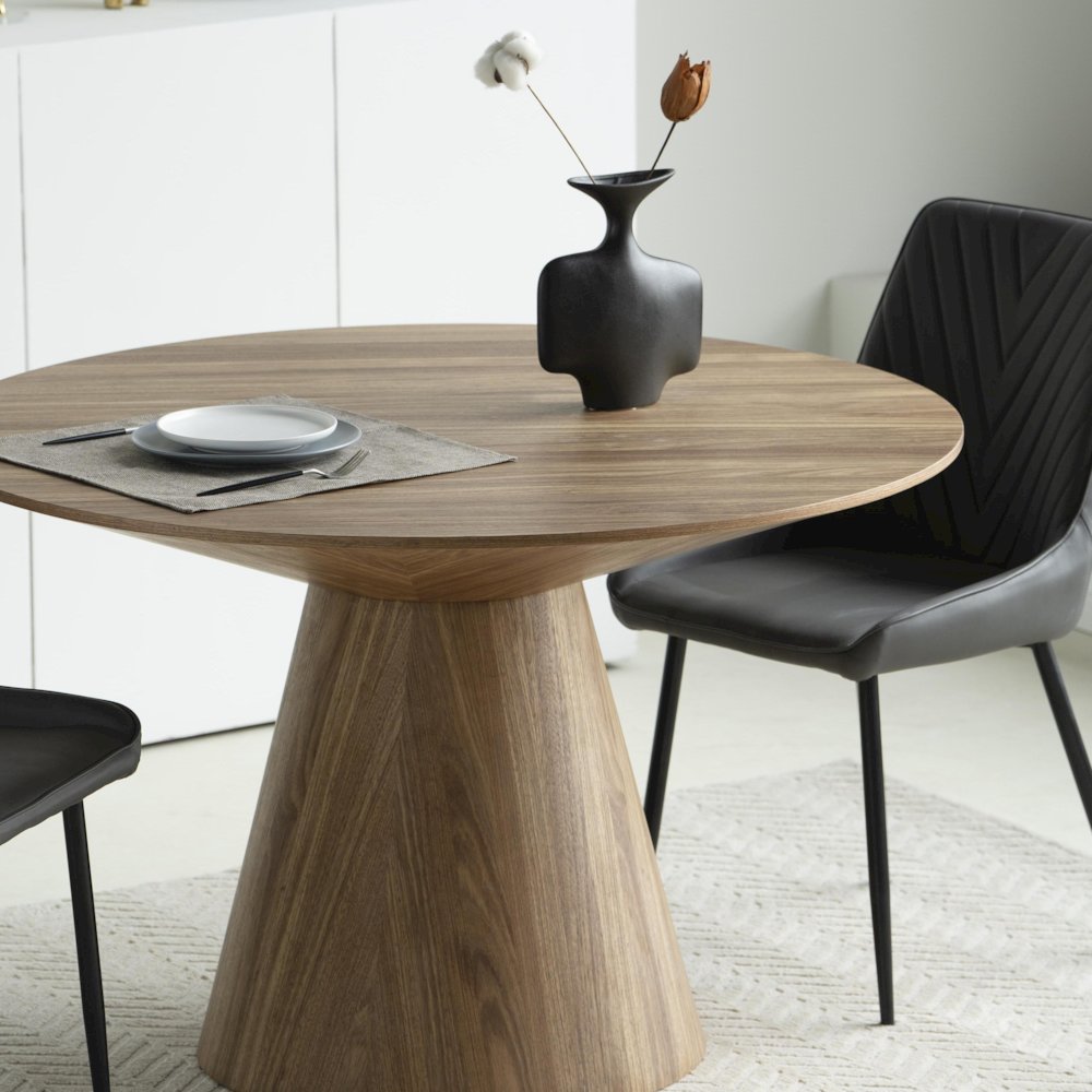 Fynix Collection Modern Dining Table In Natural Wood