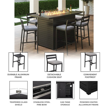 Chelsea Collection Aluminum Outdoor Dining Set