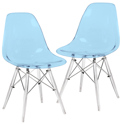 Dover Molded Side Chair with Acrylic Base