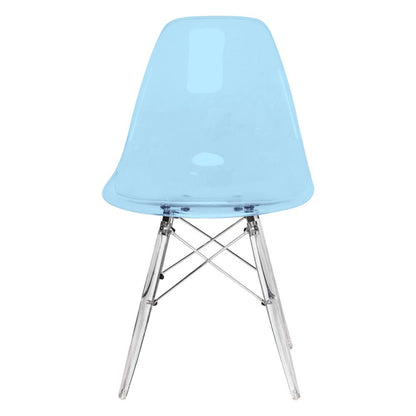 Dover Molded Side Chair with Acrylic Base