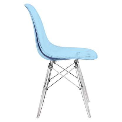 Dover Molded Side Chair with Acrylic Base