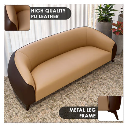 Opula Collection Three Seater Sofa In Brown