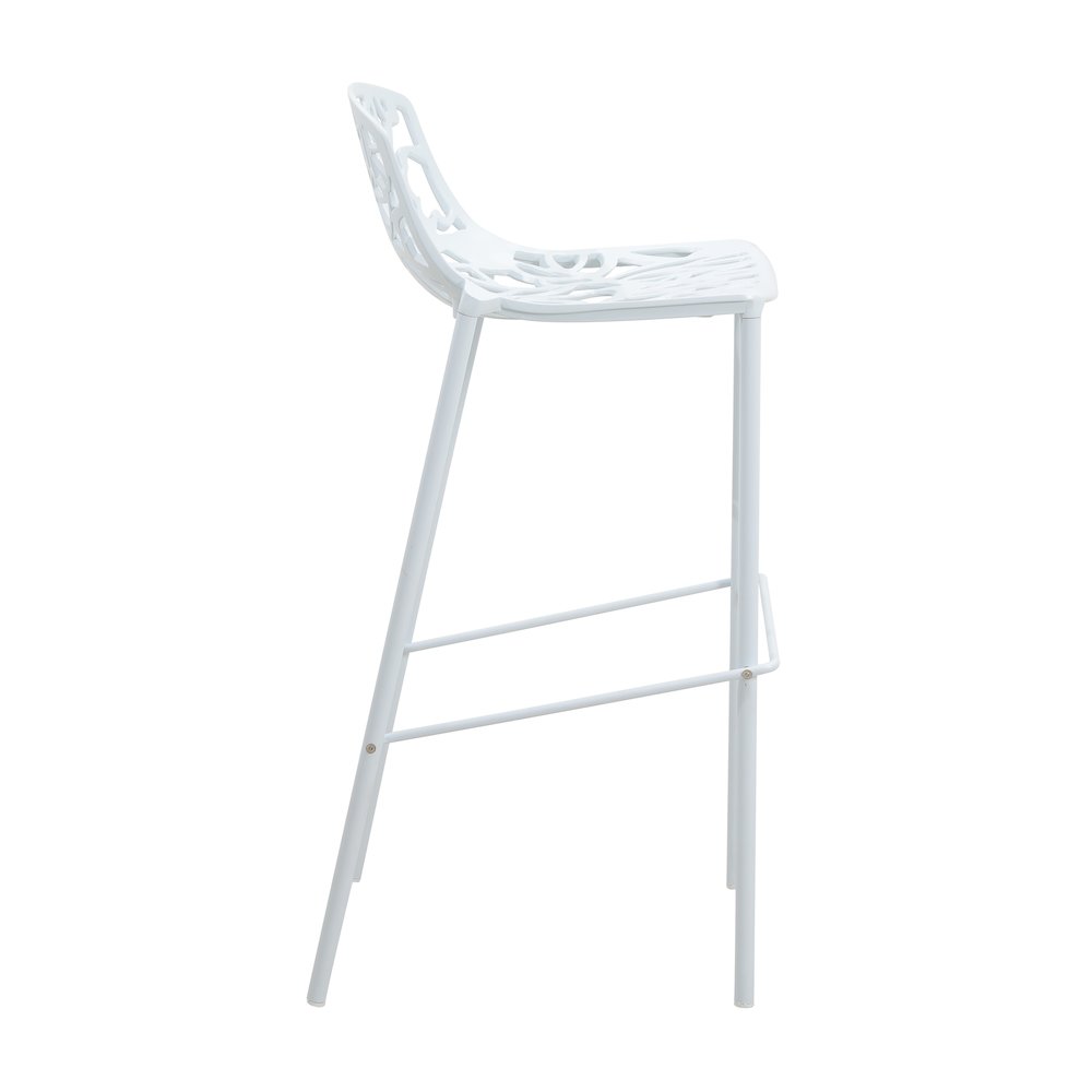 Devon Mid-Century Modern Aluminum Bar Stool