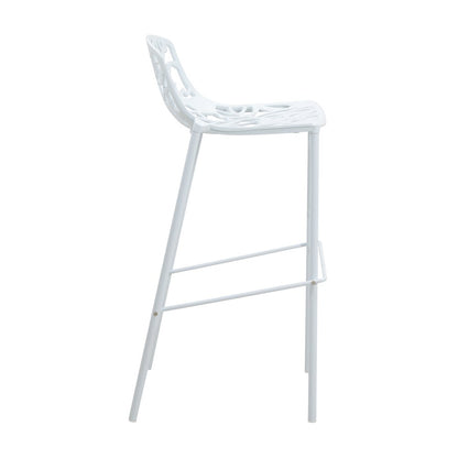 Devon Mid-Century Modern Aluminum Bar Stool