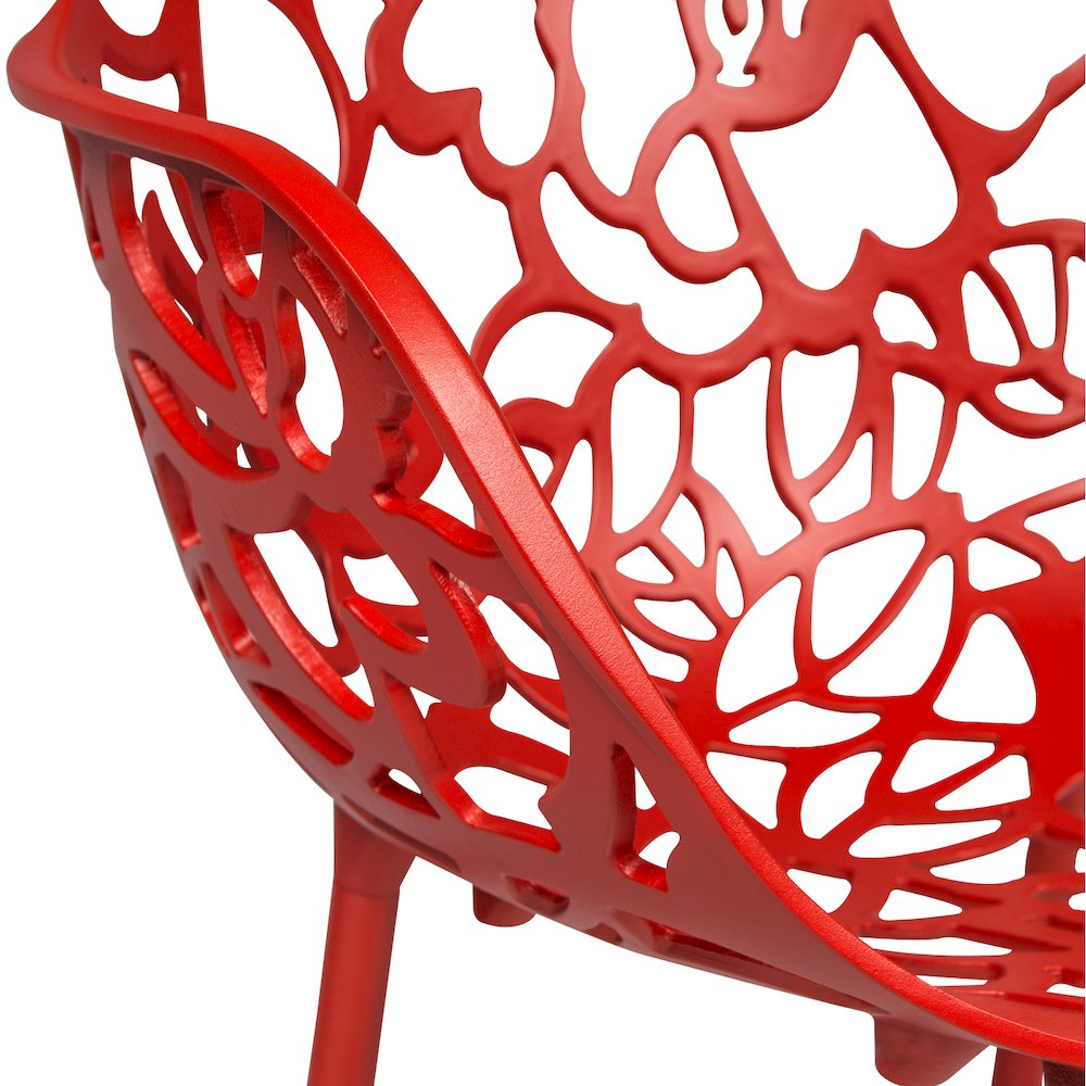 Modern Devon Aluminum Armchair, Set of 2