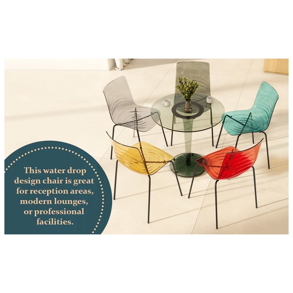 Astor Water Ripple Design Dining Chair