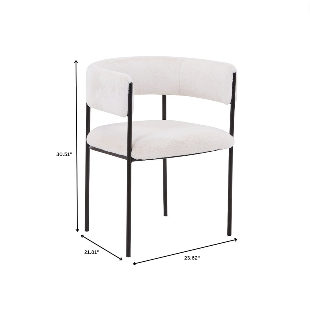 Gavin Series Modern Chair Black Frame in Light Brown Set of 4