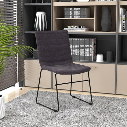 Zylar Series Office Guest Chair in Brown Fabric