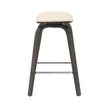 Wooden Counter Stool in Taupe