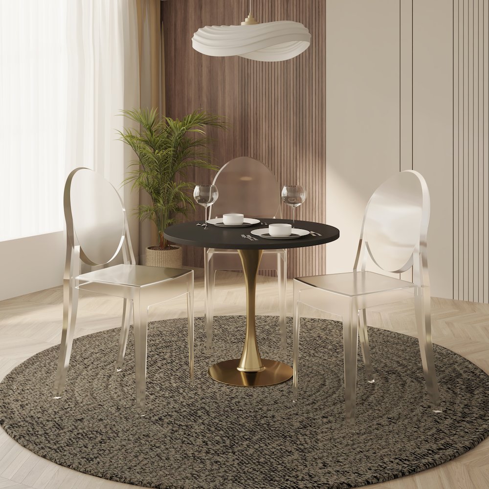 Marion Transparent Acrylic Modern Chair