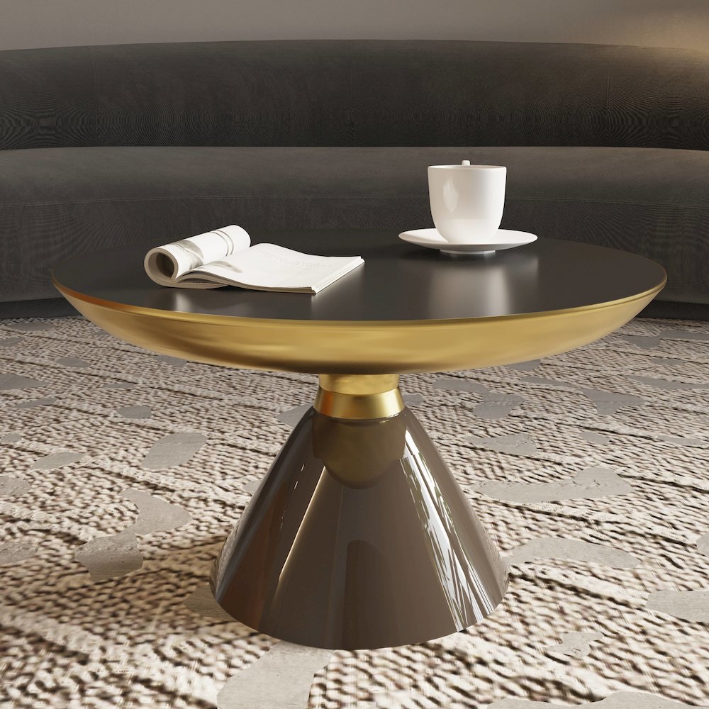 Hyalus Collection Glass Coffee table in Smoke