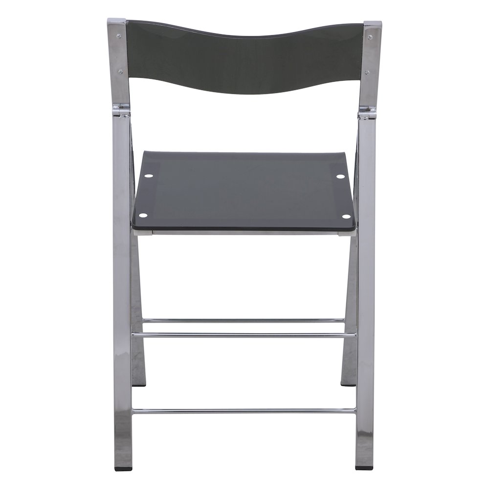 Menno Modern Acrylic Folding Chair, Set of 4