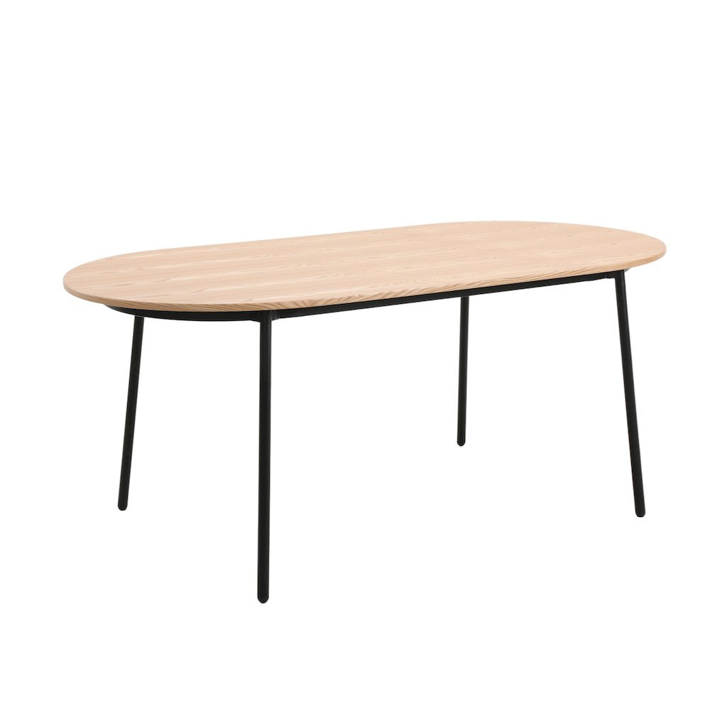 Tule Modern 71" Oval Dining Table in Natural Wood