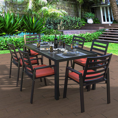 Chelsea Modern Patio Dining Armchair Set of 2