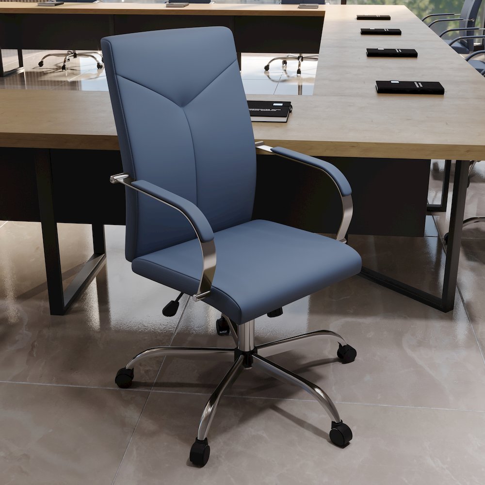 Sonora Modern High-Back Leather Office Chair