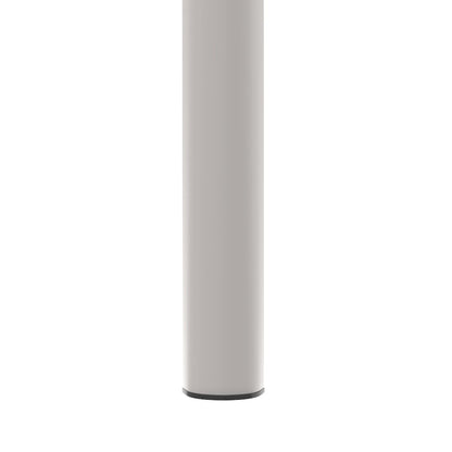 Tresse Series Stackable Poly Stool With Wicker Top 12 in White