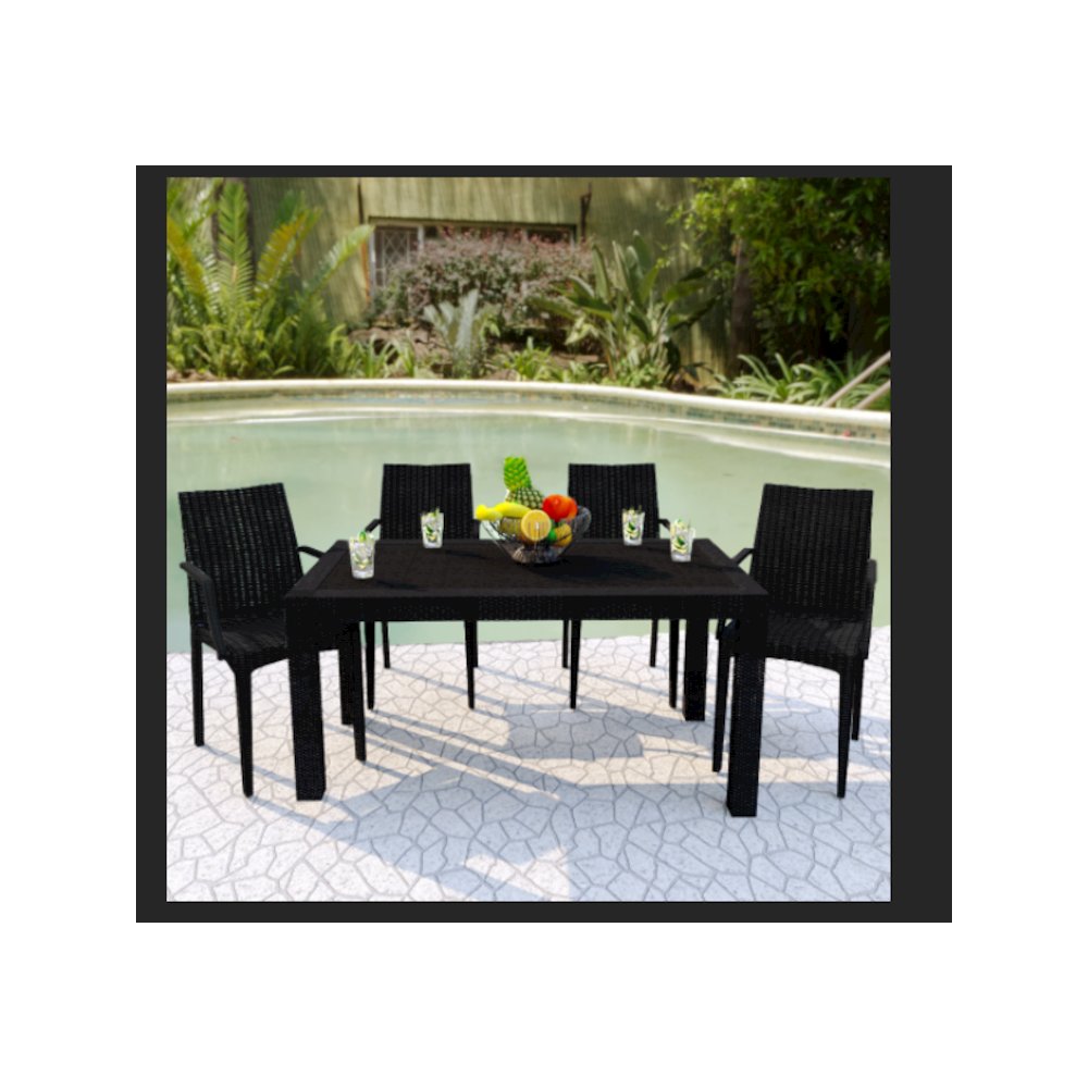 Mace Weave Design Outdoor Dining Table