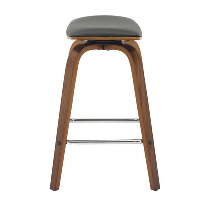 Wooden Counter Stool in Black