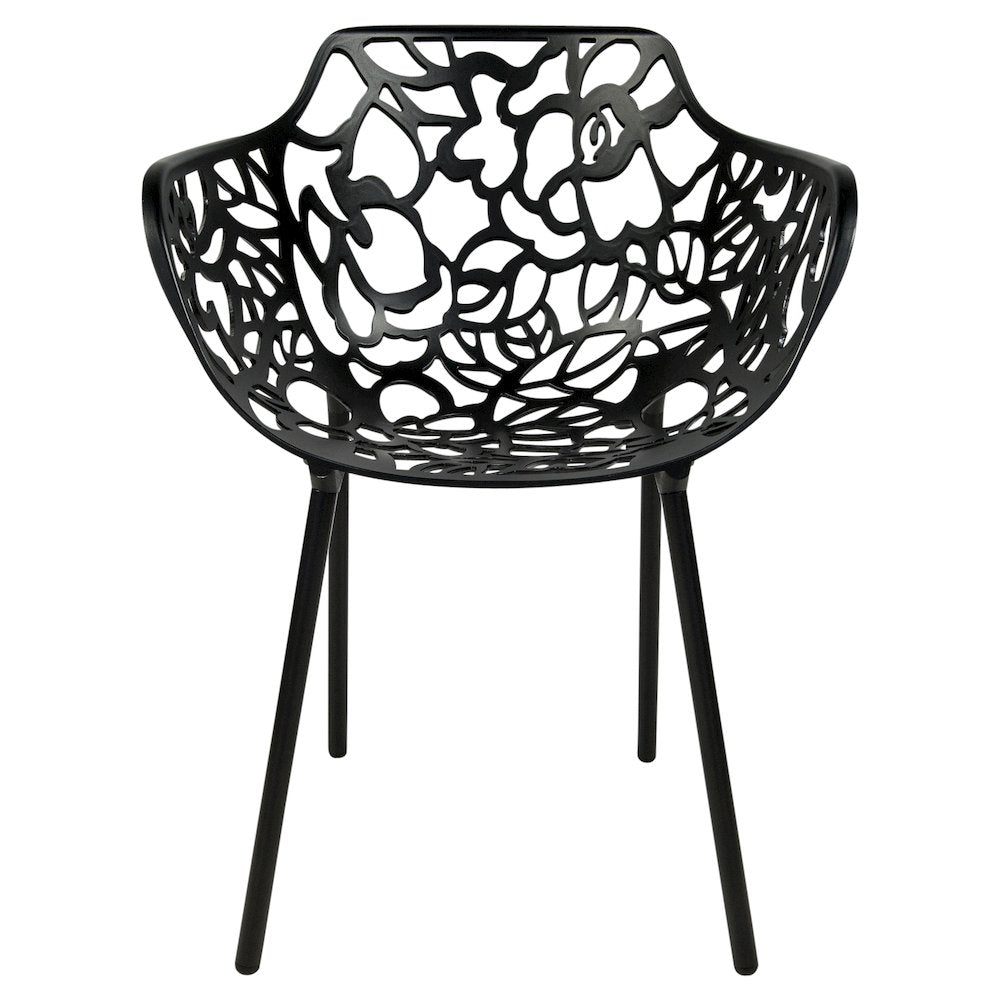 Modern Devon Aluminum Armchair, Set of 4