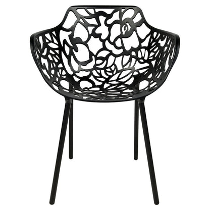 Modern Devon Aluminum Armchair, Set of 4