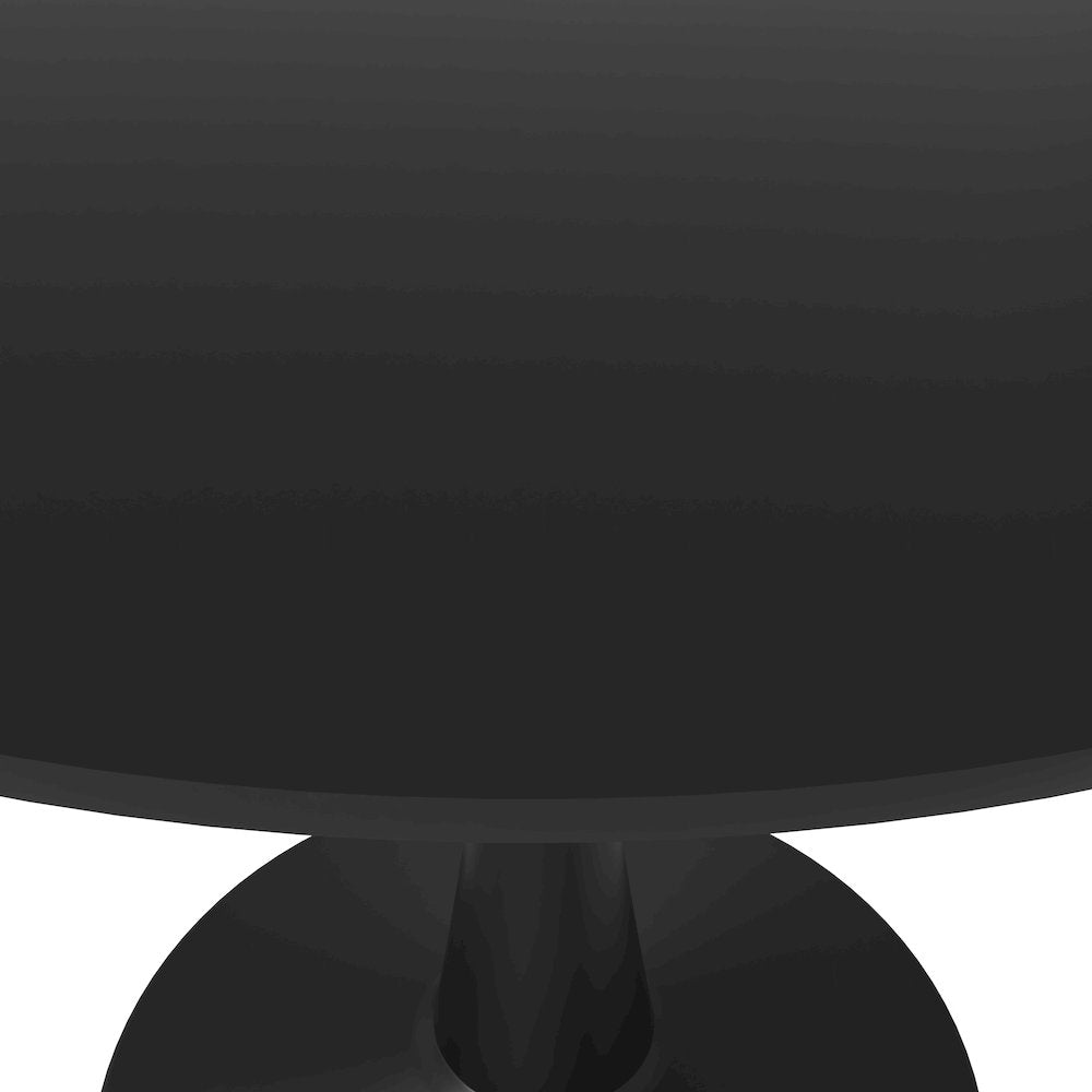 Bristol, 40" Round dining table in Black Base with Black top