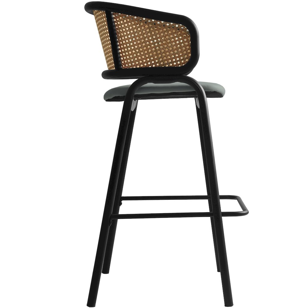 Ervilla Wicker Bar Stool Set of 2