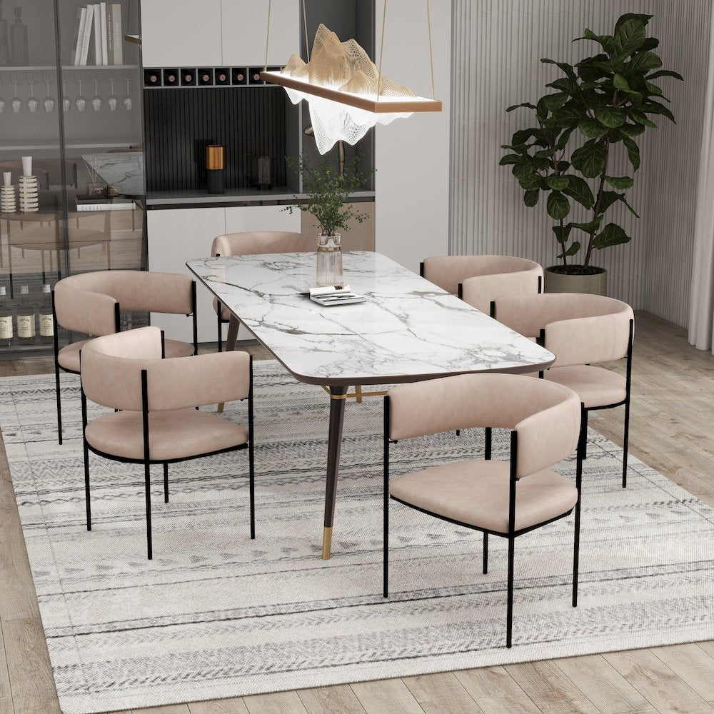 Cyril Collection Modern Chair in Taupe