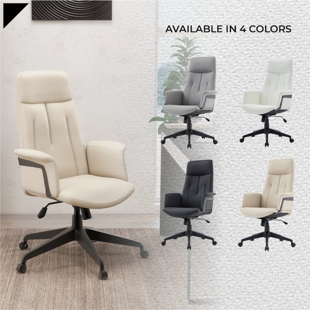 Inifini Collection Modern Office Chair In Tan