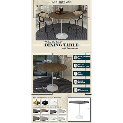 Verve Collection Modern Bar Height Table
