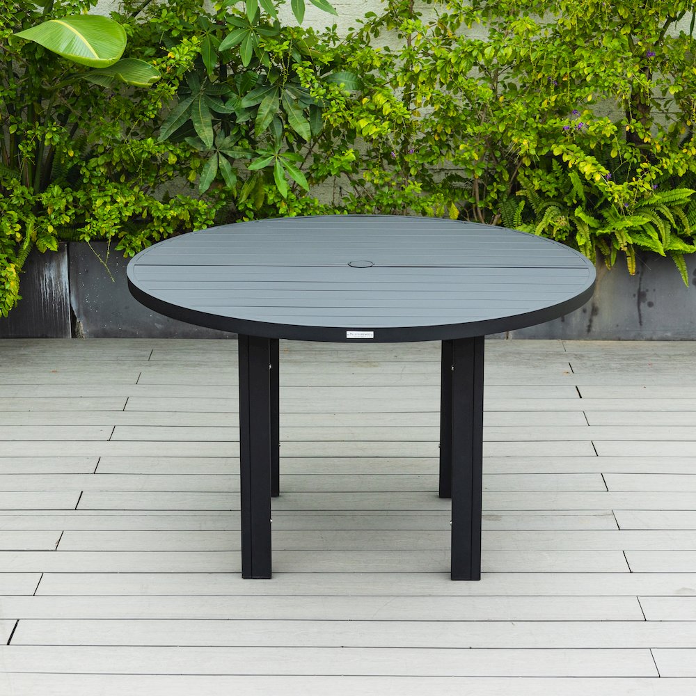 Chelsea 48″ Round Outdoor Aluminum Dining Table for Patio
