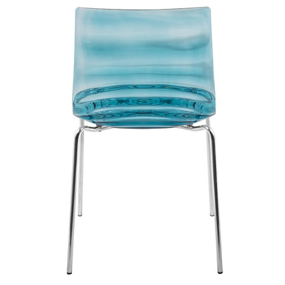 Astor Water Ripple Design Dining Chair Set of 4