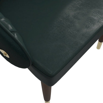 Elara Collection Wooden Dining Chair in Two-Tone Green
