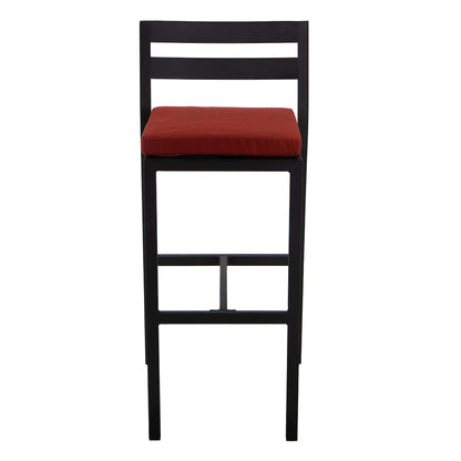 Chelsea Collection Modern Aluminum Outdoor Bar Chair Set of 4