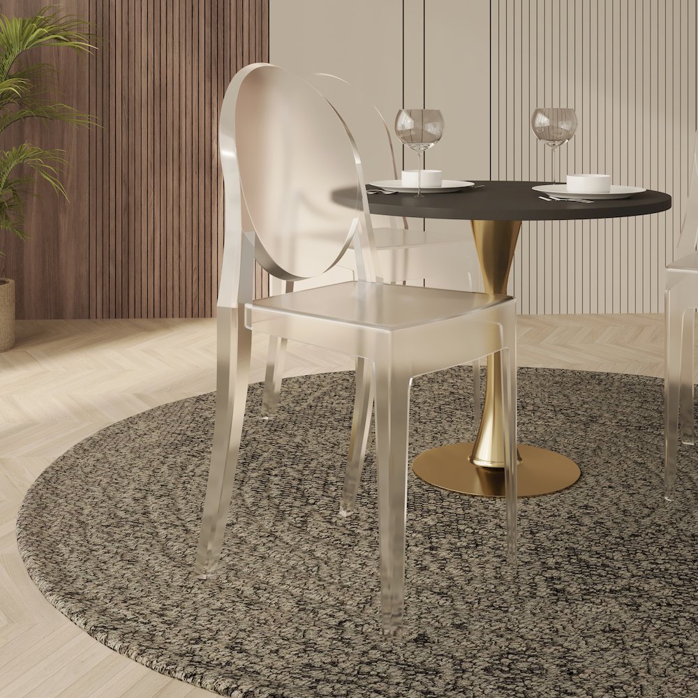 Marion Transparent Acrylic Modern Chair