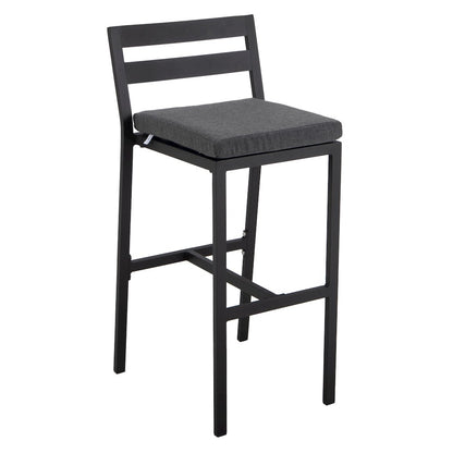 Chelsea Collection Modern Aluminum Outdoor Bar Chair