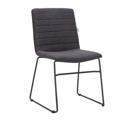 Zylar Series Office Guest Chair in Brown Fabric