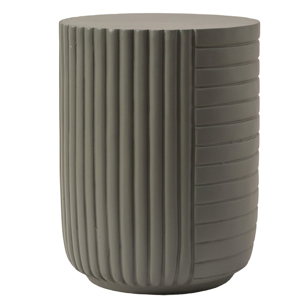 Modern Side End Table Trove Series In Green Grey