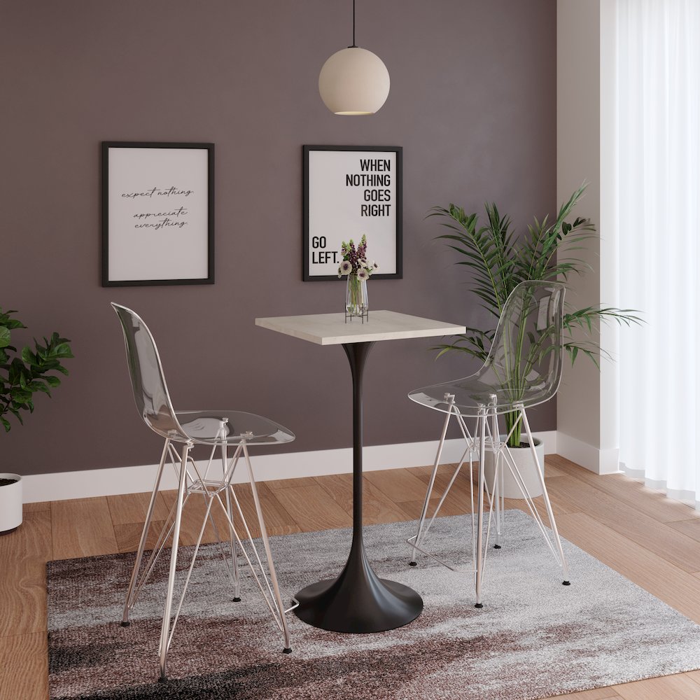 Verve Collection 24 Square Top Bar Height Table