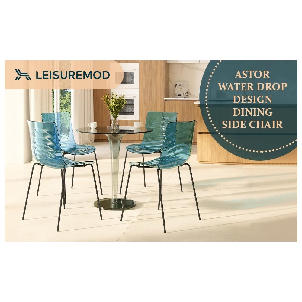 Astor Water Ripple Design Dining Chair
