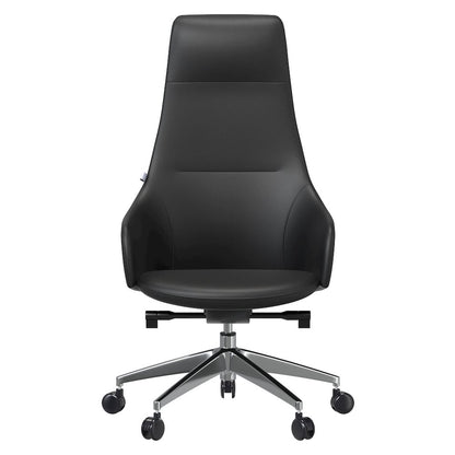 Celeste Series Tall Office Chair in Black Leather