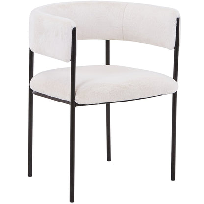 Gavin Series Modern Chair Black Frame in Light Brown Set of 4
