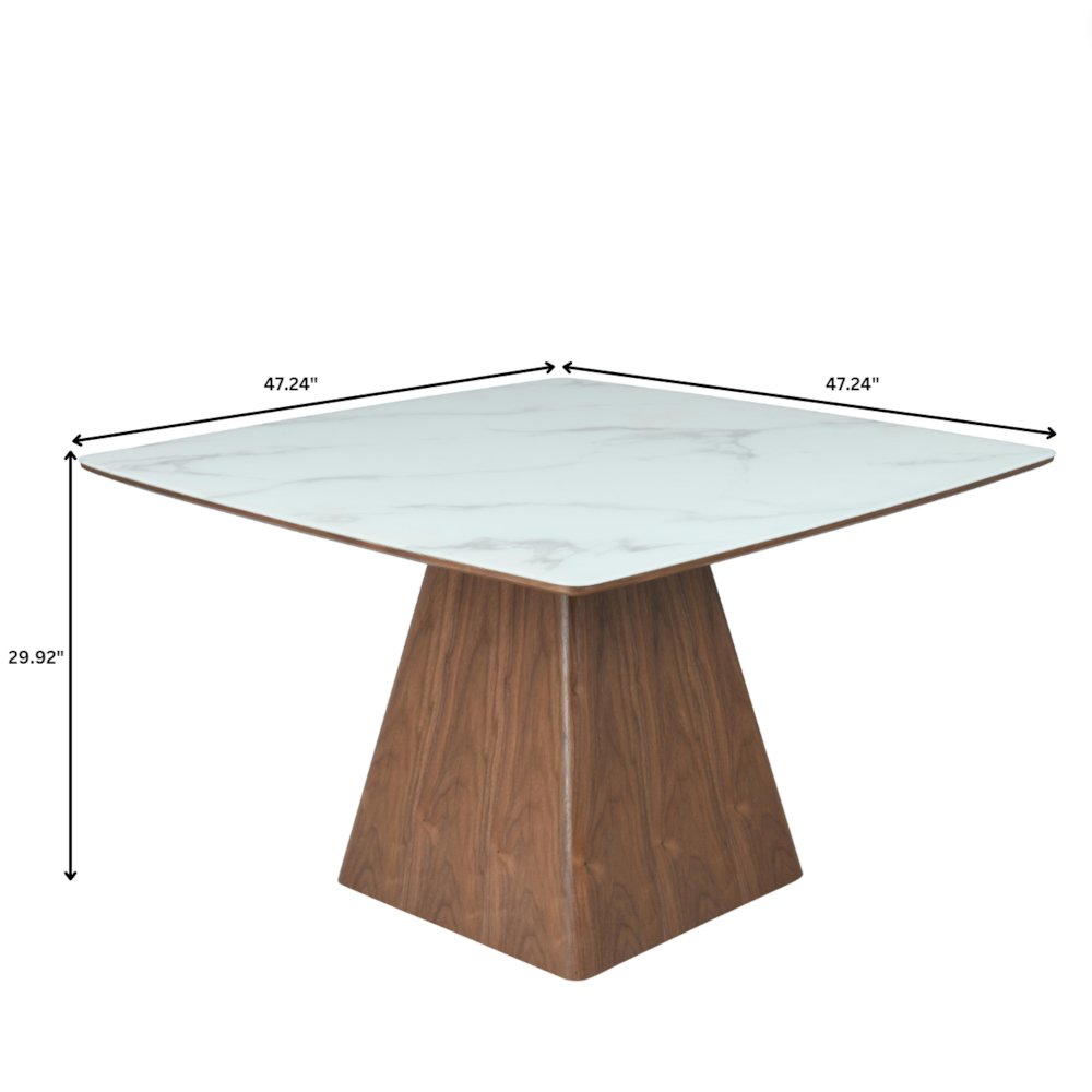 Zephry Collection Modern Dining Wooden Square Dining Table