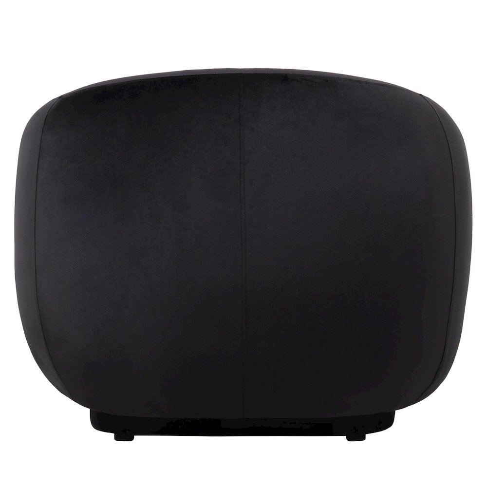 Faze Collection Modern Single Seater Sofa in Black Velvet