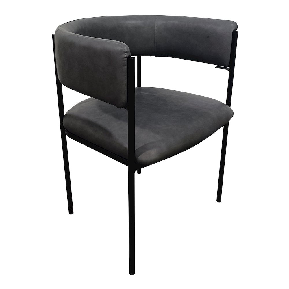 Cyril Collection Modern Chair in Charcoal