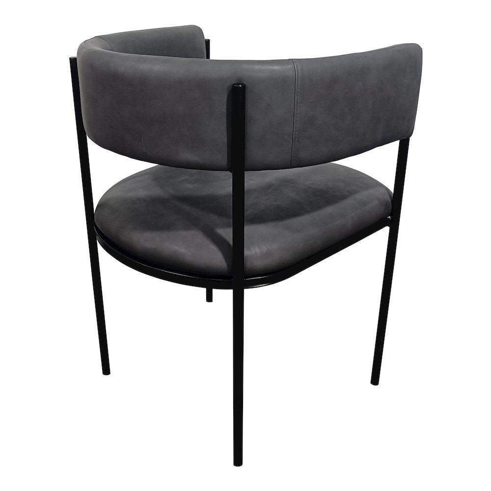 Cyril Collection Modern Chair in Charcoal