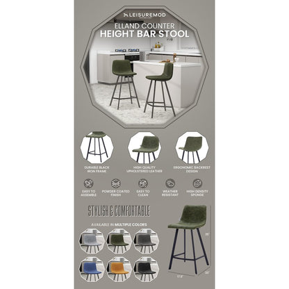 Elland - Counter stool - Olive Green