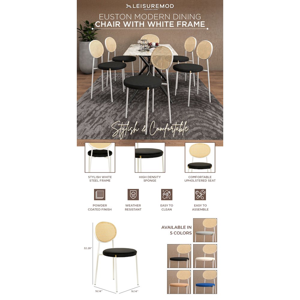 Aura Modern Plastic Side End Table, Indoor/Outdoor Use, Brown