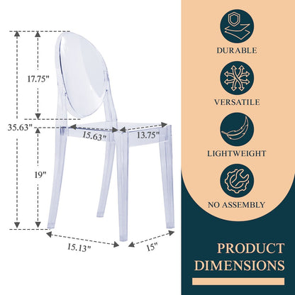 Marion Transparent Acrylic Modern Chair