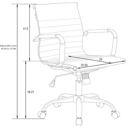 Harris Modern Adjustable Office Executive Swivel Chair Task Office Chair