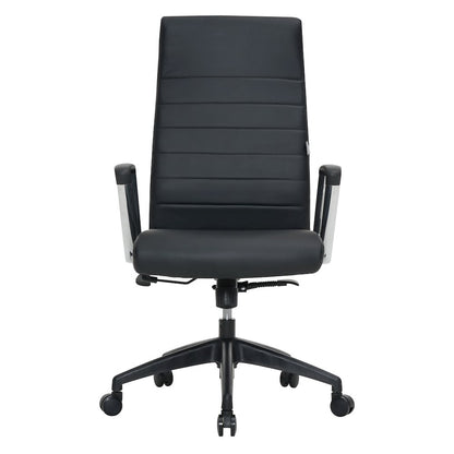 Hilton Modern High-Back Leather Office Chair